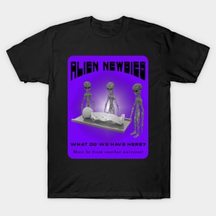 Alien Newbies - Purple and Black T-Shirt